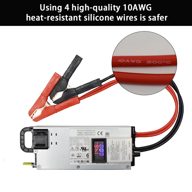 Ładowarka Lifepo4 14.6V 60A 100A Bateria Litowa 12.6V 60A 100A Akumulator Kwasowo-Ołowiowy 14.7V Regulowany Szybki Adapter 0-15V — zdjęcie produktu 5