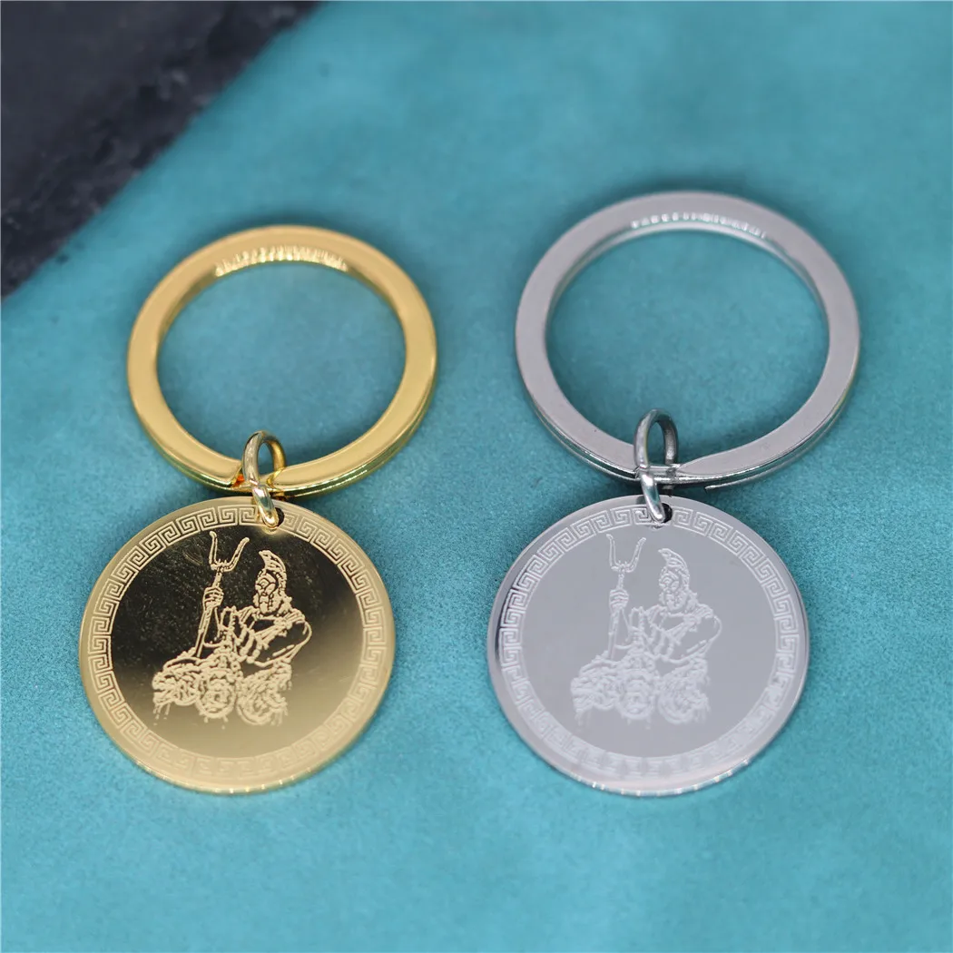 Римская Богиня Удачи-Фортуна кулон брелок из нержавеющей стали древний греческий тише амулет брелки для мужчин женщин талисман ювелирные изделия