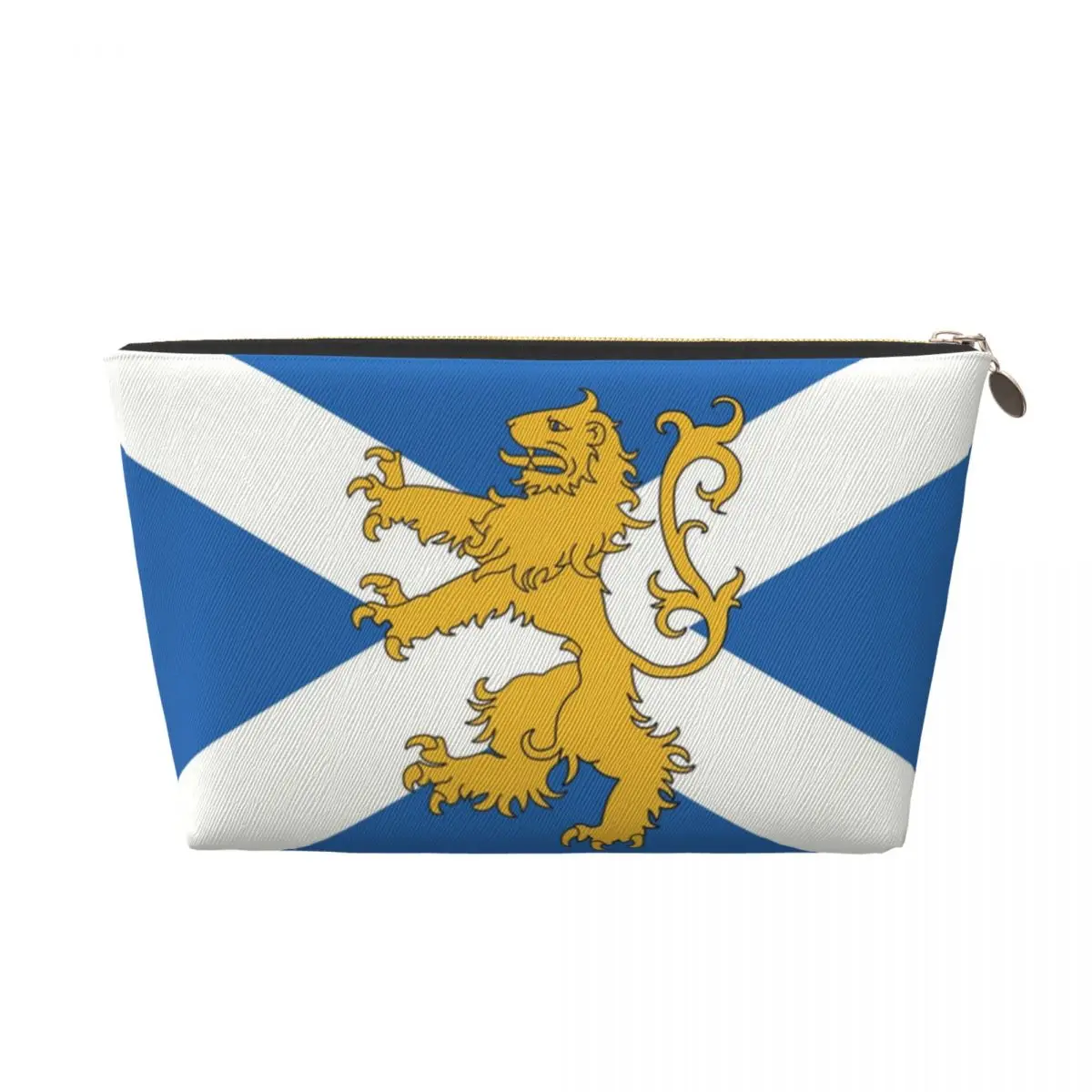 Custom Scotland Scottish Flag With Lion Makeup Bag Women Travel Cosmetic Organizer Kawaii Storage Toiletry Bags