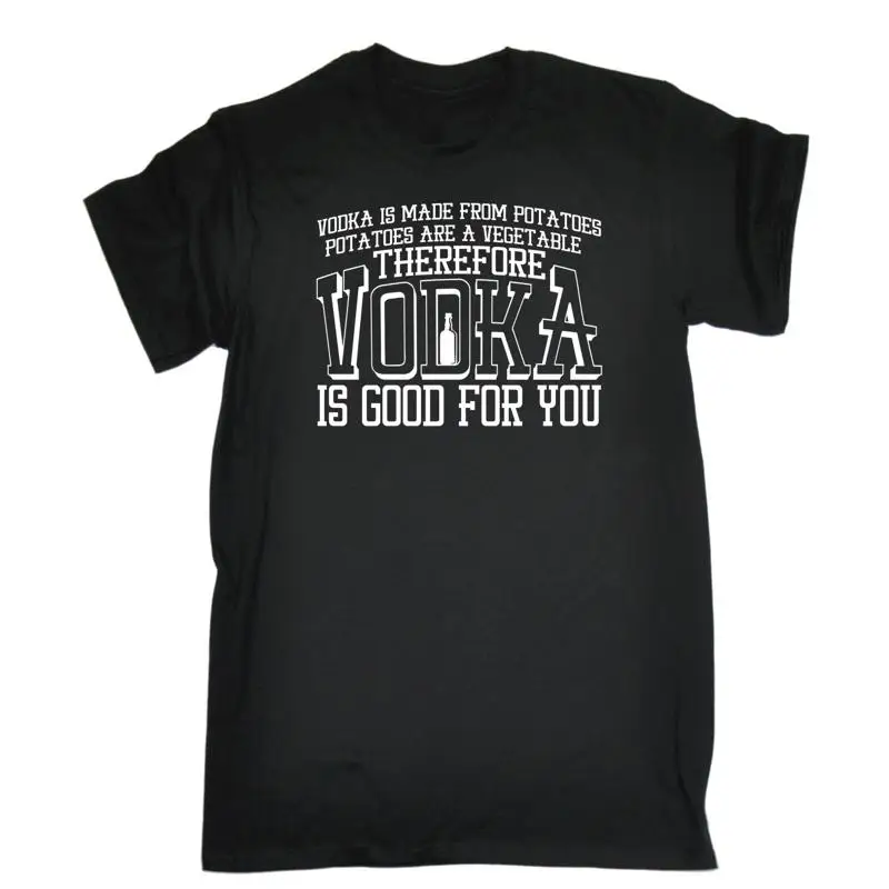 

Мужская футболка Vodka Is Good For You с забавной шуткой для бара и паба для взрослых