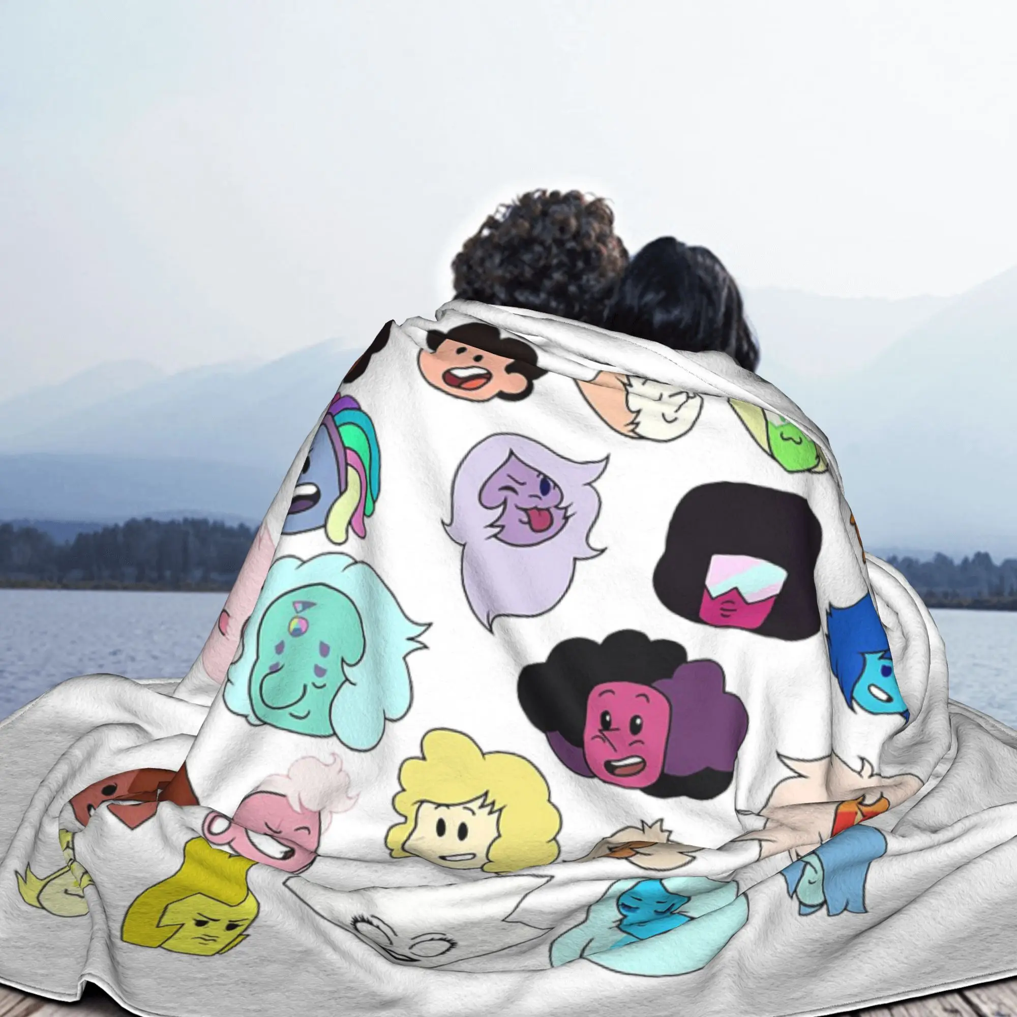 Steven Universe Heads  Blanket Super Soft Flannel Sofa Throw Blanket for Couch Bedding Office Throws Bedspread Quilt