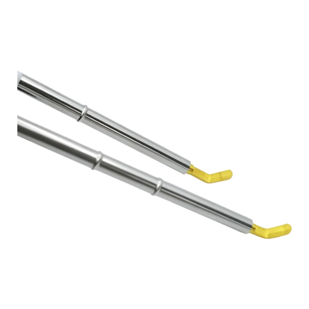 1pc Soldering Iron Bent Brass Tip For T12 And T65 Solder Stations Welding Tips Replacement Tip For Electrical Solder Station