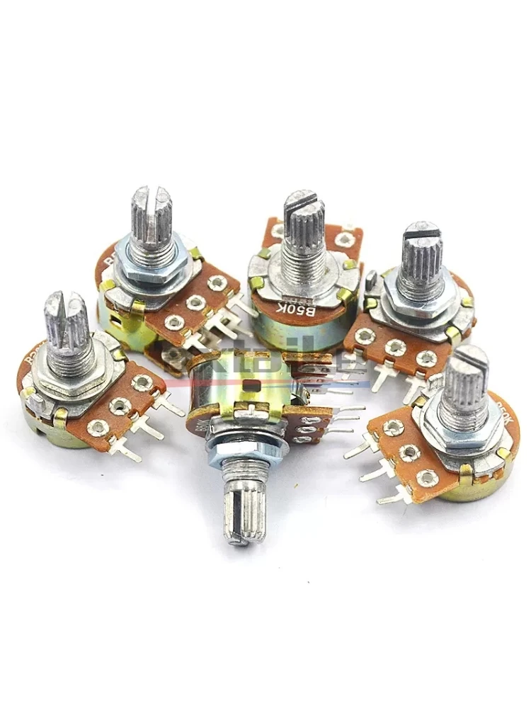 Potentiomètre linéaire WH148 3/6 broches 1K 5K 10K 50K 1M, résistance Variable L15mm B1K B2K B5K B10K B20K B50K B100K B500K B1M Ohm, 5 pièces