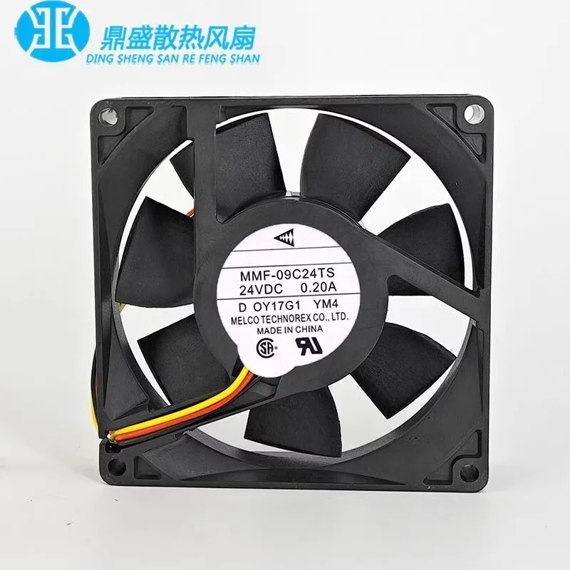 H for Mitsubishi MMF-09C24TS 9025 24V 0.20A 90 90 25MM 3-Pin Inverter Cooling Fan