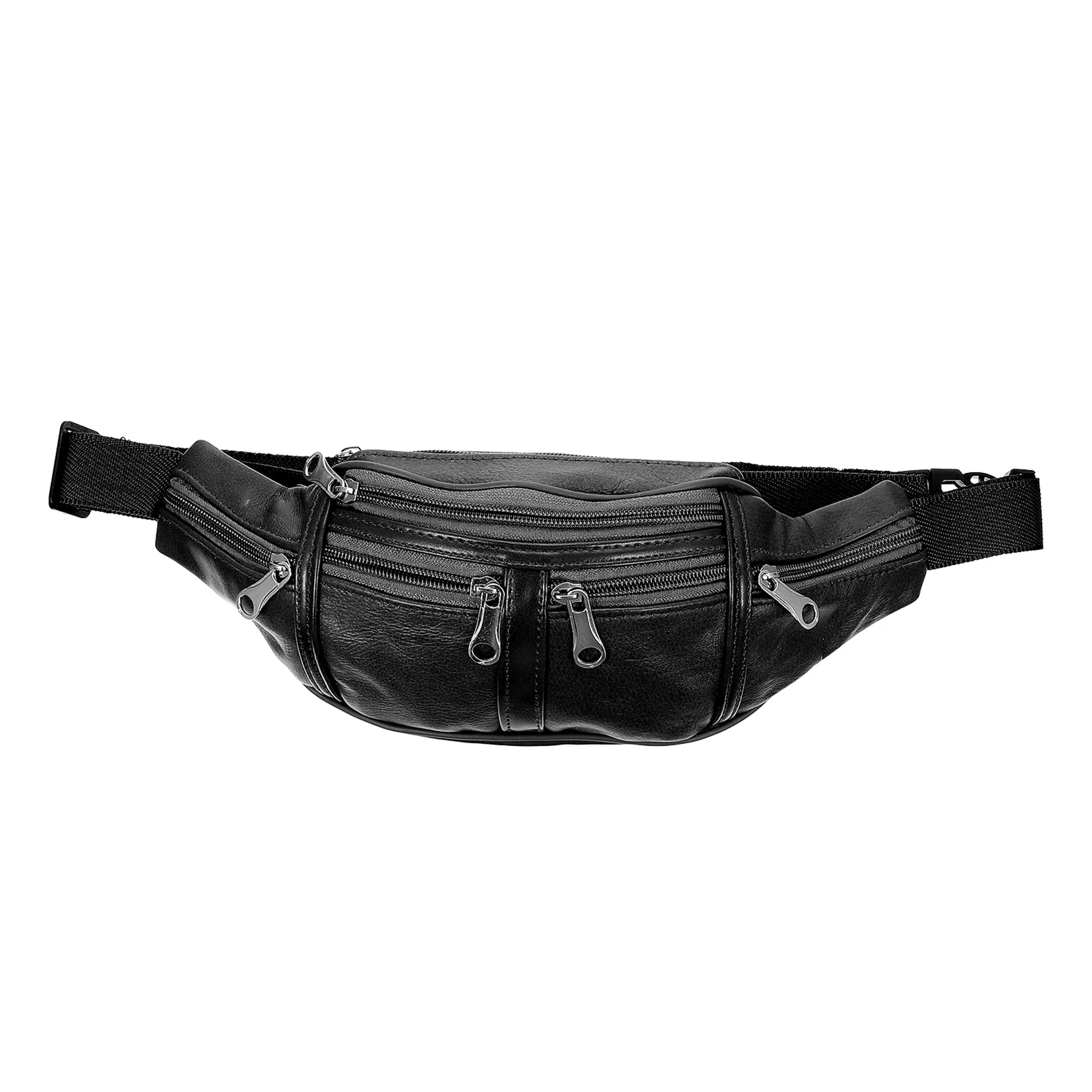 

Water resistant Crossbody Bag Sports Waist Pack PU Material Phone Pouch Jogging Gym Running Container Outdoor Travel Adventure