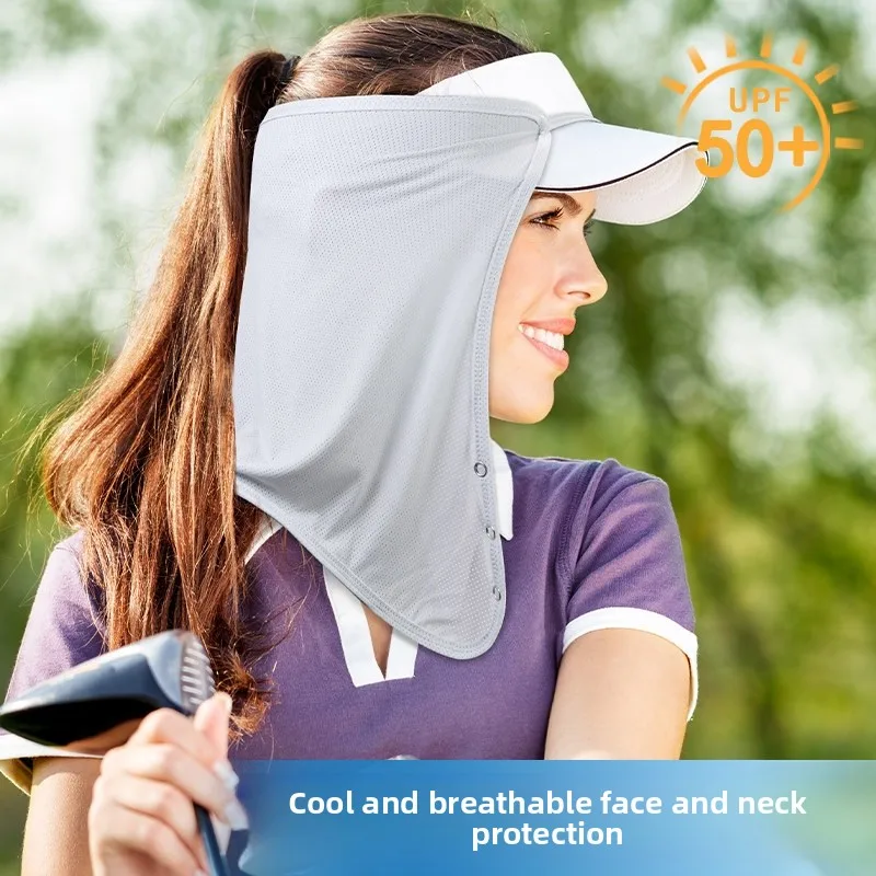 Outdoor Golf UV Protection Neck Scarf Hat Curtain Unisex Large Brim Hat Youth Summer Fashion Accessory JIFANPAUL Cz1662
