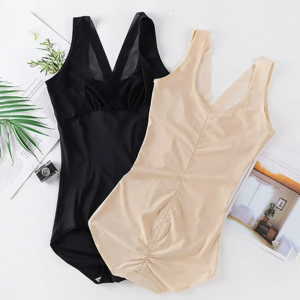 

Сетчатые тонкие комбинезоны для контроля живота, формирователи живота, женское корректирующее белье для похудения, бесшовное нижнее белье, послеродовое боди