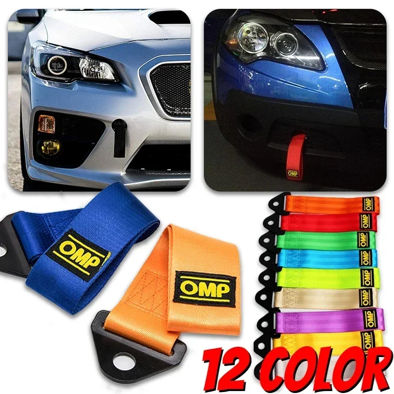 

26cm High-Strength Tow Rope Nylon Tow Strap Car Decoration Rope Universal Tow Eye Strap Bumper Trailer Auto Off Road Accessories