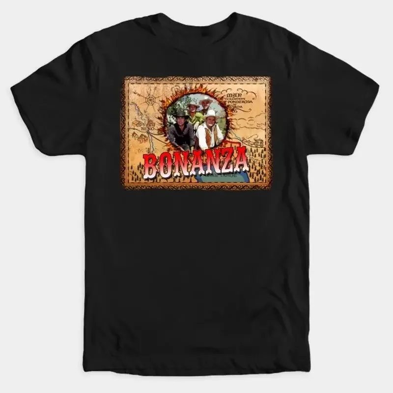 

Cotton S 5XL T Shirt Bonanza TV Series Vintage Ben Johnson Michael Landon