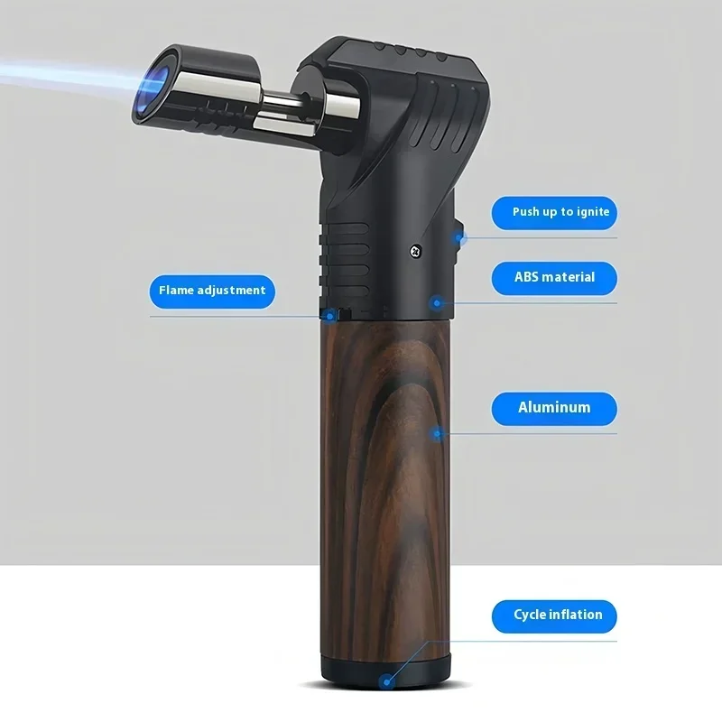 

HONEST Windproof Spray Gun Metal Torch Gas Lighter Kitchen Use Men's Cigar Lighter Outdoor Barbecue Ignition Tool