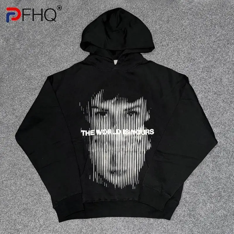 PFHQ 400GSM Hoodie American Design Spring Fashion 2025 Darkwear High Street Long Sleeve Male Tops 21E1036