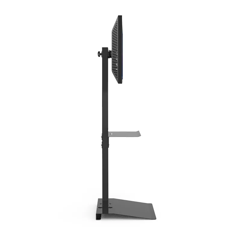 Universal 19-27 inch monitor floor stand standing tray computer hanger height adjustable L6003