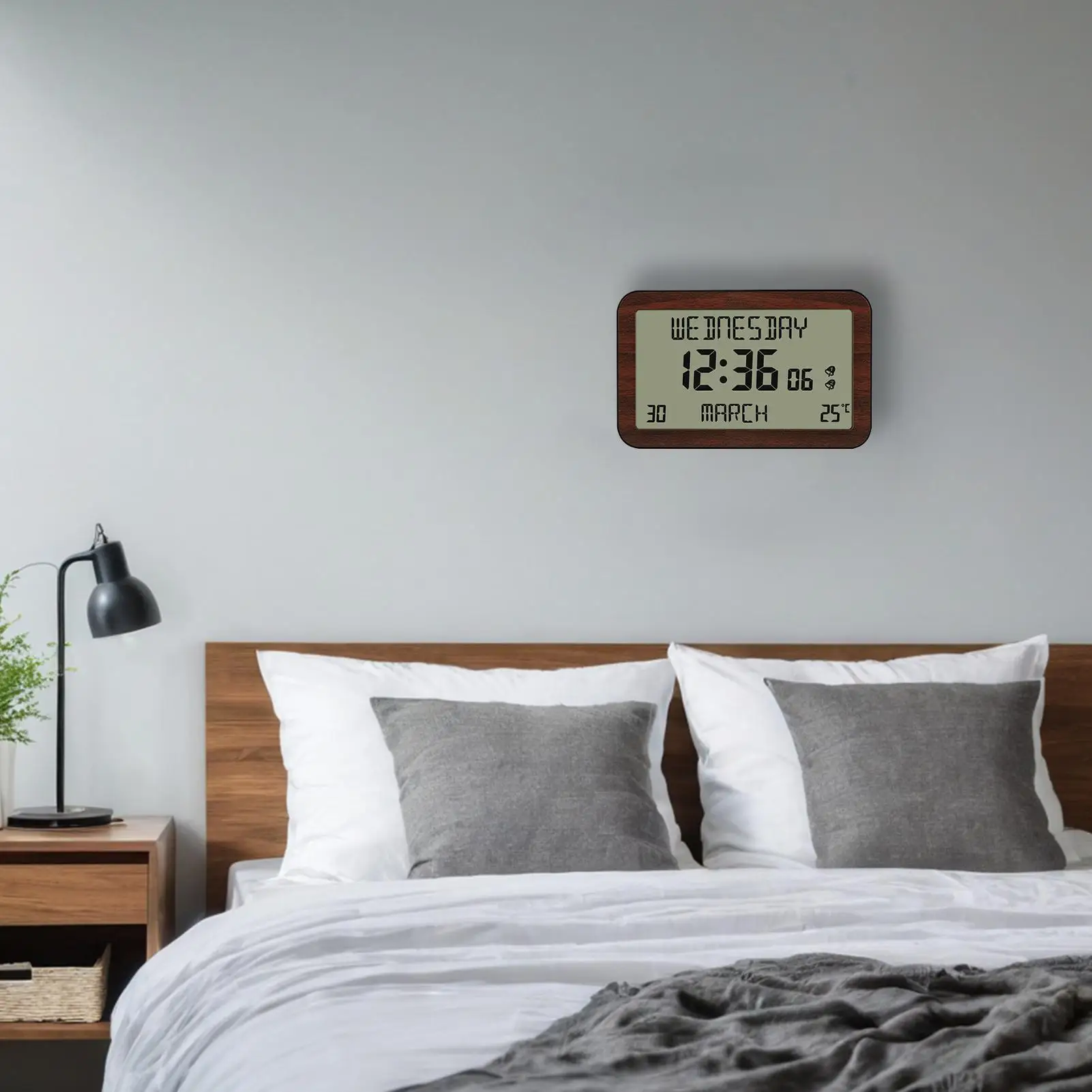 

Alarm Clocks For Bedrooms Multi-Country Small Lcd Desk Clock High-Definition Multi-Function Machine Reminders In Multiple