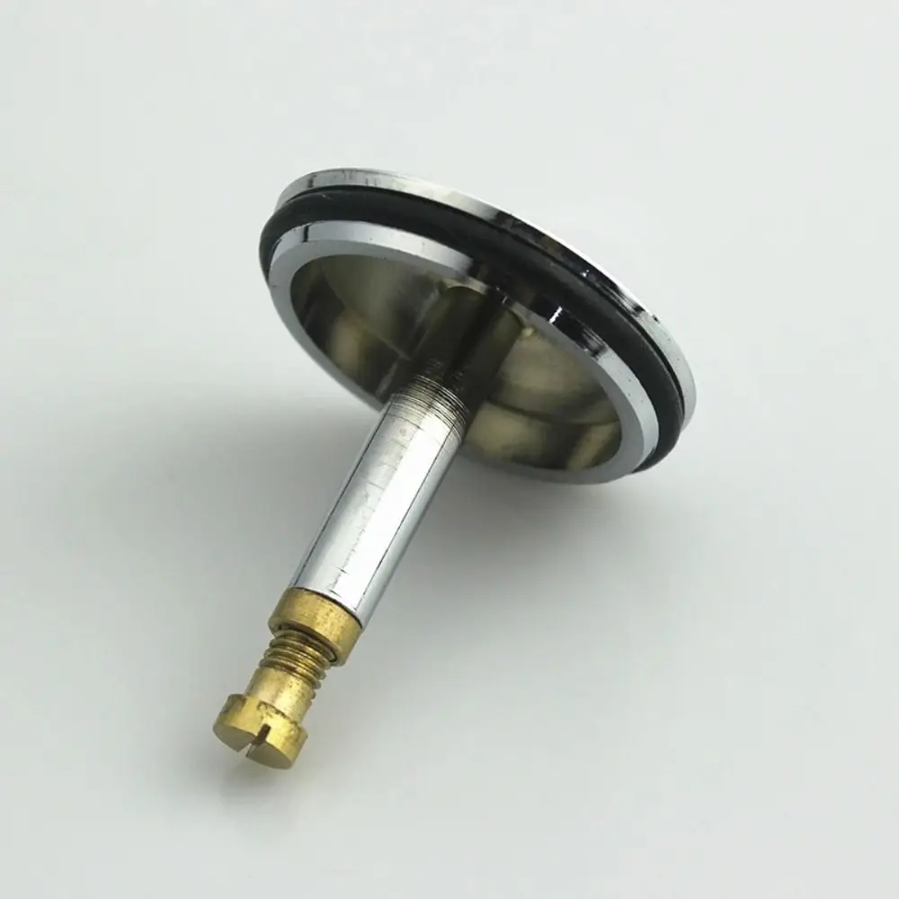 1Pcs Durable Pop Up Waste Stopper Bathtub Plug Brass Only Flat Seal Bath Stopper Adjustable 43mm Bathroom Tub Drain Filter