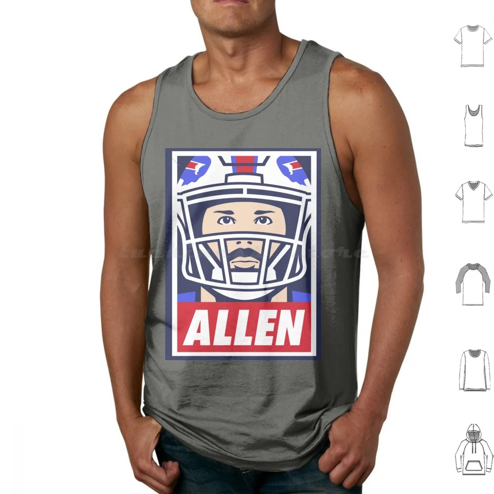 Style Buffalo Football Quarterback Pop Street Art Retro Tank Tops Vest Sleeveless Buffalo Buffalove 716 Buffalo Ny