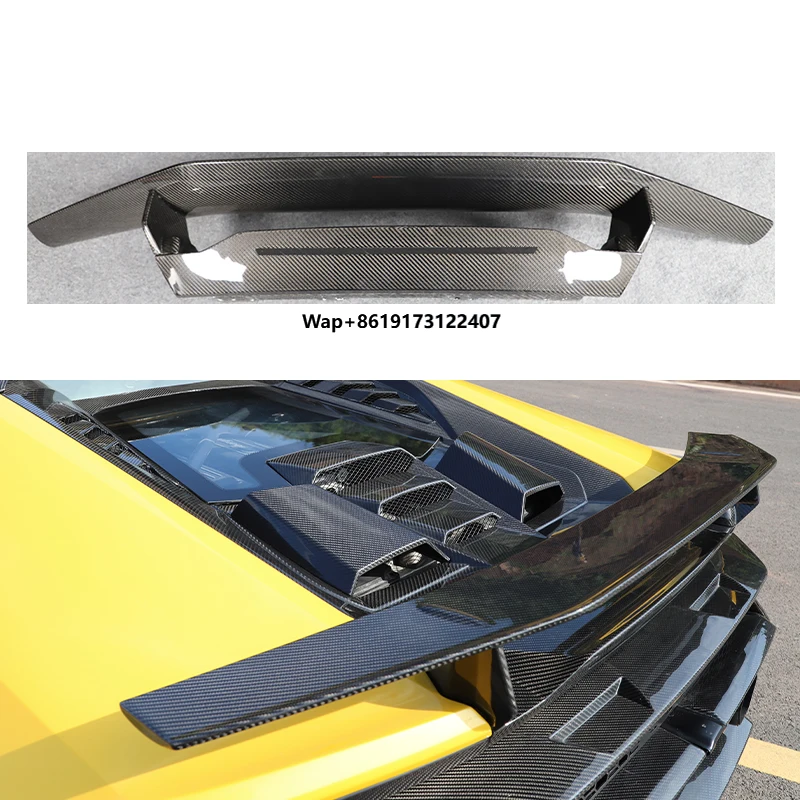

Car Upgrade Dry Carbon Fiber Tail Decorative Panel New Condition Fit for 2014-2023 LP580/610 Tecnica Style