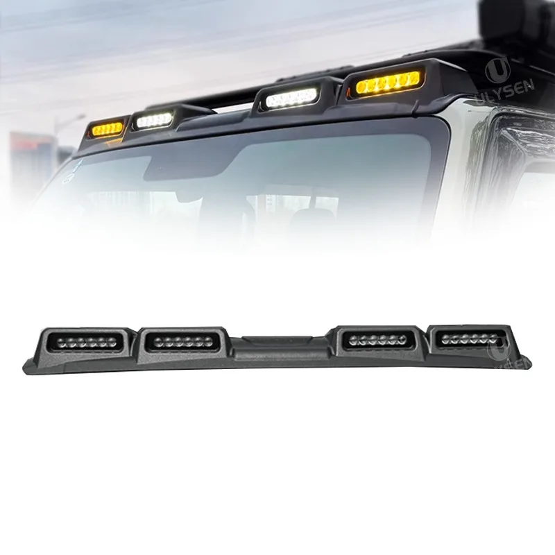 Roof LED Spotlight & 4-Eye Spoiler Light for Chery ICAUR V23, Off-Road Auxiliary Driving Light Modification