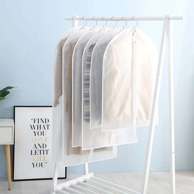 1Pc Suit Cover Clothes Hanging Garment Suit Coat Dust Cover Home Storage Bag Pouch Case Organizer Wardrobe Hanging Clothing