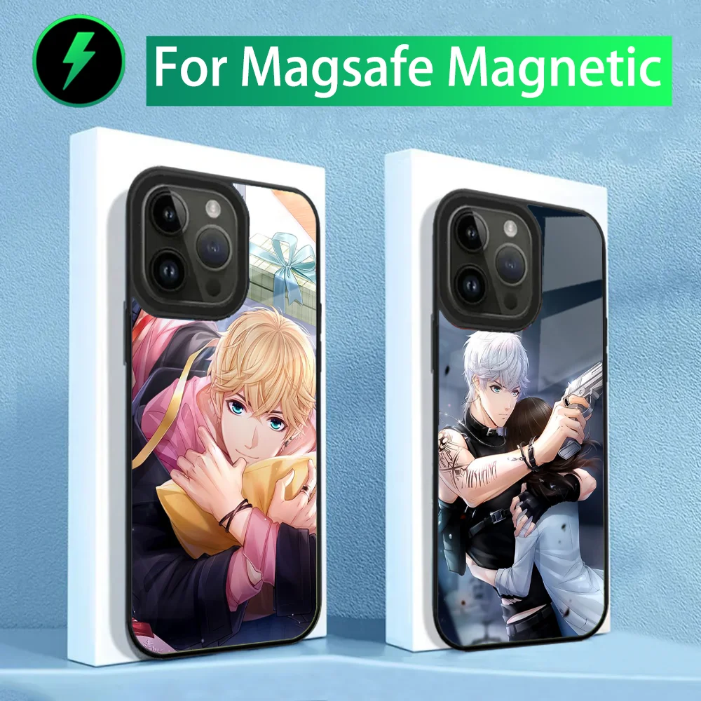 Чехол для телефона Love And Producer ZhouQILuo Kiro для iPhone 15,14,13,12,11, Plus, Pro, Max Mini Magsafe с магнитной беспроводной зарядкой