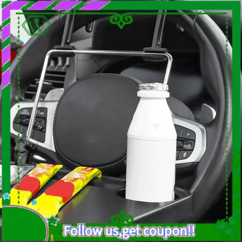 AC34-Car Small Table Car Dinner Plate Steering Wheel Tray Foldable Storage Universal Car Accessories