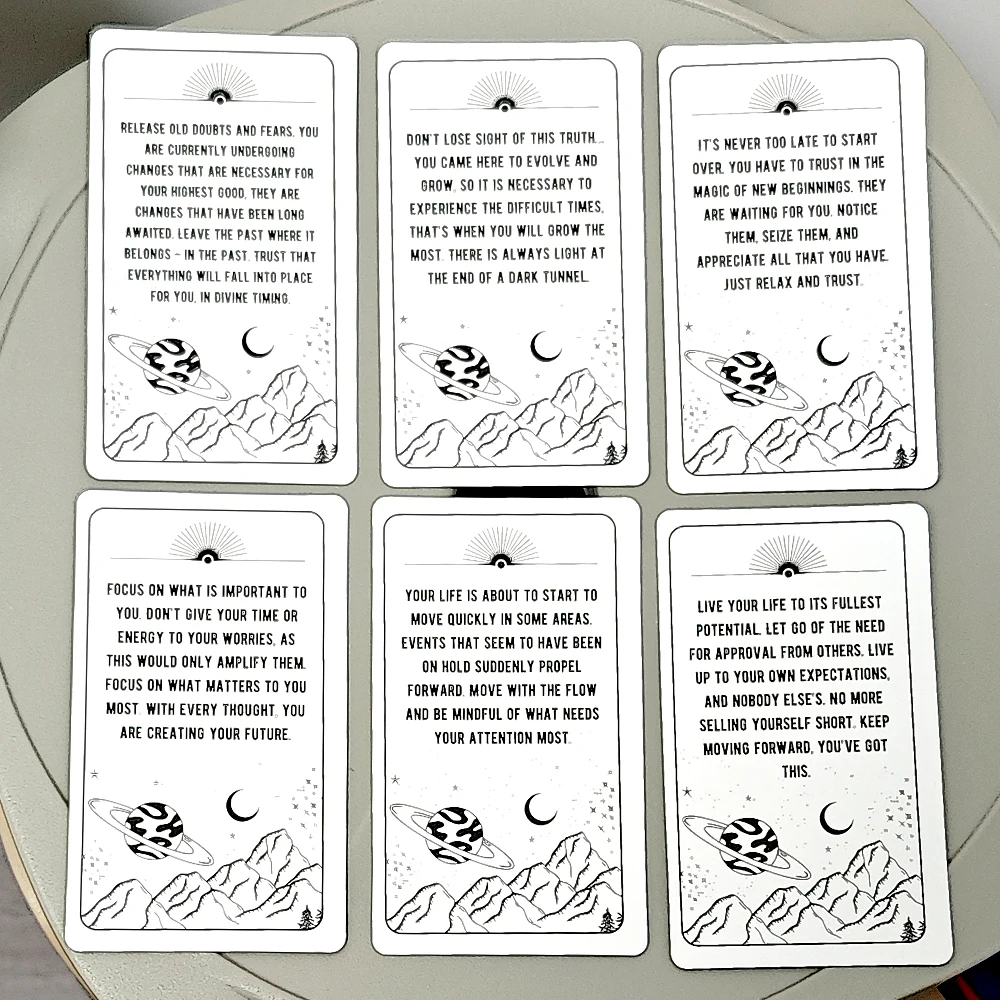 

Messages From The Universe Oracle Deck 10.3*6cm with Guidance From Your Guides for General Readings - 54 Pcs Oracle Cards