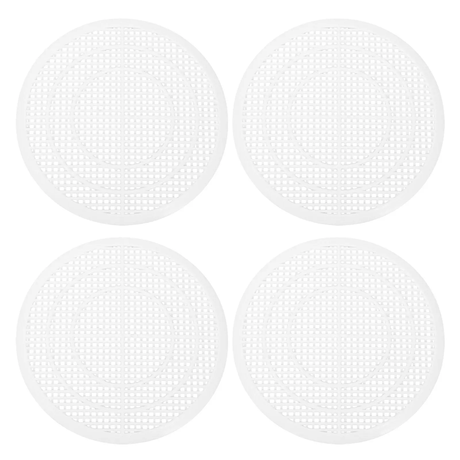 

4Pcs Resin Hair Catcher Drain Cover Shower Bathtub Sink Tub Filter Fine Perforated Mesh Clog Preventing Bathroom Drain Strainer