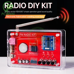 DIY FM Radio Electronic Kit Adjustable Frequency 150Hz-20KHz Digital Display DIY Soldering Project Practice Solder