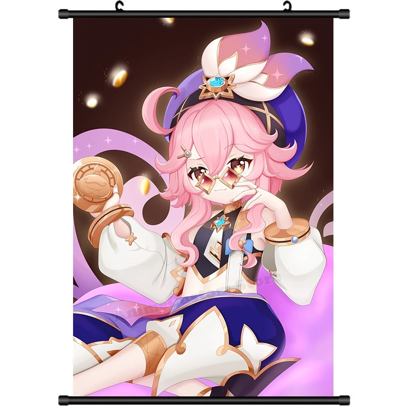 Game Anime Girl Dori Cosplay Cartoon HD Wall Scroll Roll Painting Poster Hanging Picture Poster Decor Art Gift