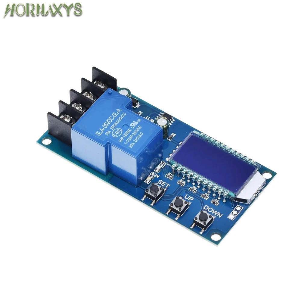 جهاز التحكم في شحن البطارية الشمسية DC 6-60V 30A - حمض الرصاص متوافق مع 12V 24V 36V 48V - لوحة حماية مفتاح الوقت للخرب