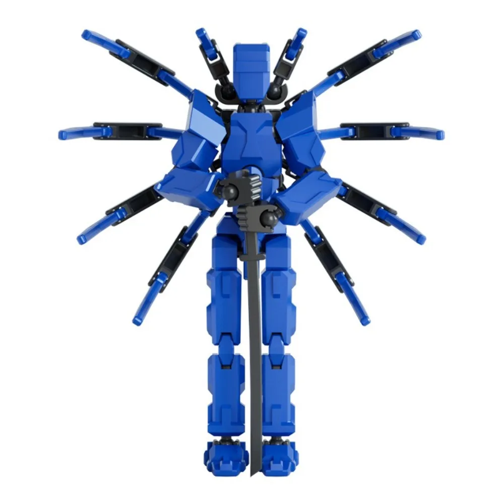 Multi-jointed Movable Robot Set Suction Cup Bottom Stress Relieve Spider Toys 3d Printed Figures Model Doll for Children Kids