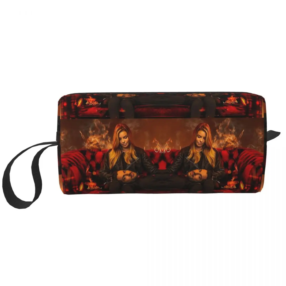 Lucifer Morningstar Makeup Bag Cosmetic Organizer Storage Dopp Kit Toiletry Cosmetic Bag for Women Beauty Travel Pencil Case