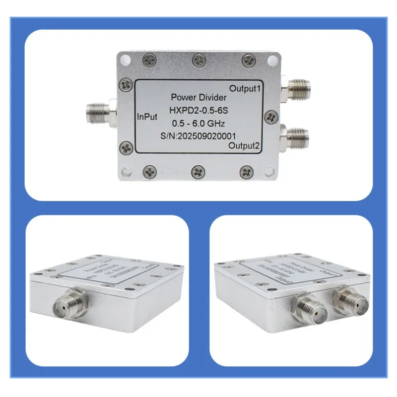 0.5-6 GHzSMA RF Microstrip Power Divider 2.4G/5.8G One Point Two Power Divider/Combined
