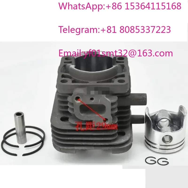 TH34 CYLINDER AND PISTON GROUP ASSEMBLY 37MM FOR KAAZ KAWASAKI TH34D 2 CYCEL 34CC TRIMMER BRUSH CUTTER