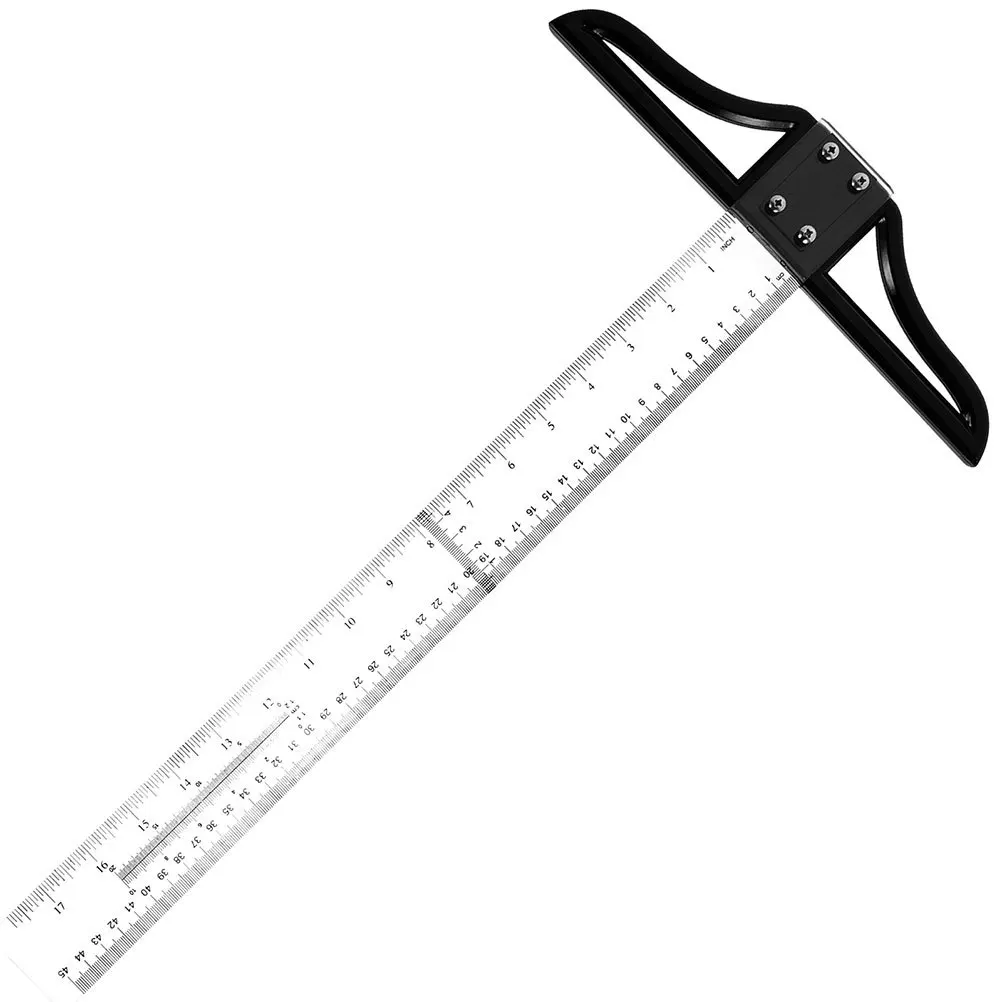 Ruler Precision Measuring Tool For Drafting Art Measurement Lightweight Abs Acrylic Marking T-Ruler Instrument