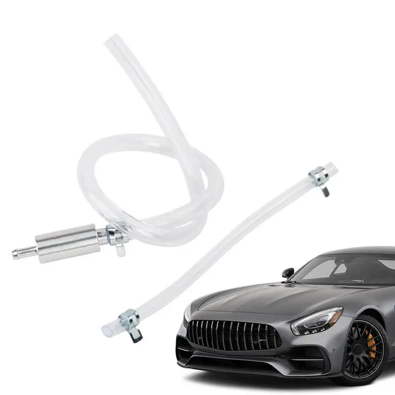 Tubo flessibile di spurgo del liquido dei freni con valvola di ritegno unidirezionale senza ritorno Kit tubo flessibile di spurgo frizione freno moto per auto