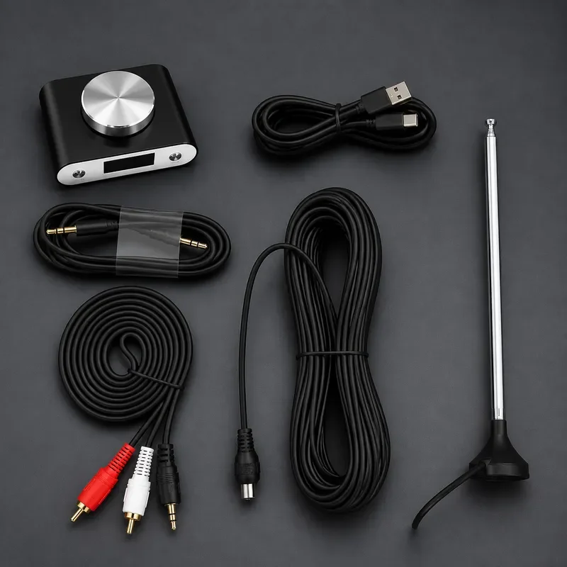 High Sensitivity Digital FM Tuner Stereo Broadcast Radio Receiver HIFI Grade Accuracy Audio Decoder