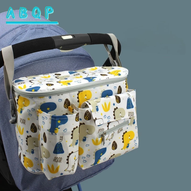 Baby Stroller Hanging Bag Cartoon Multi-functional Baby Stroller Hanging Bag Large Capacity Portable Baby Stroller Storage Bag