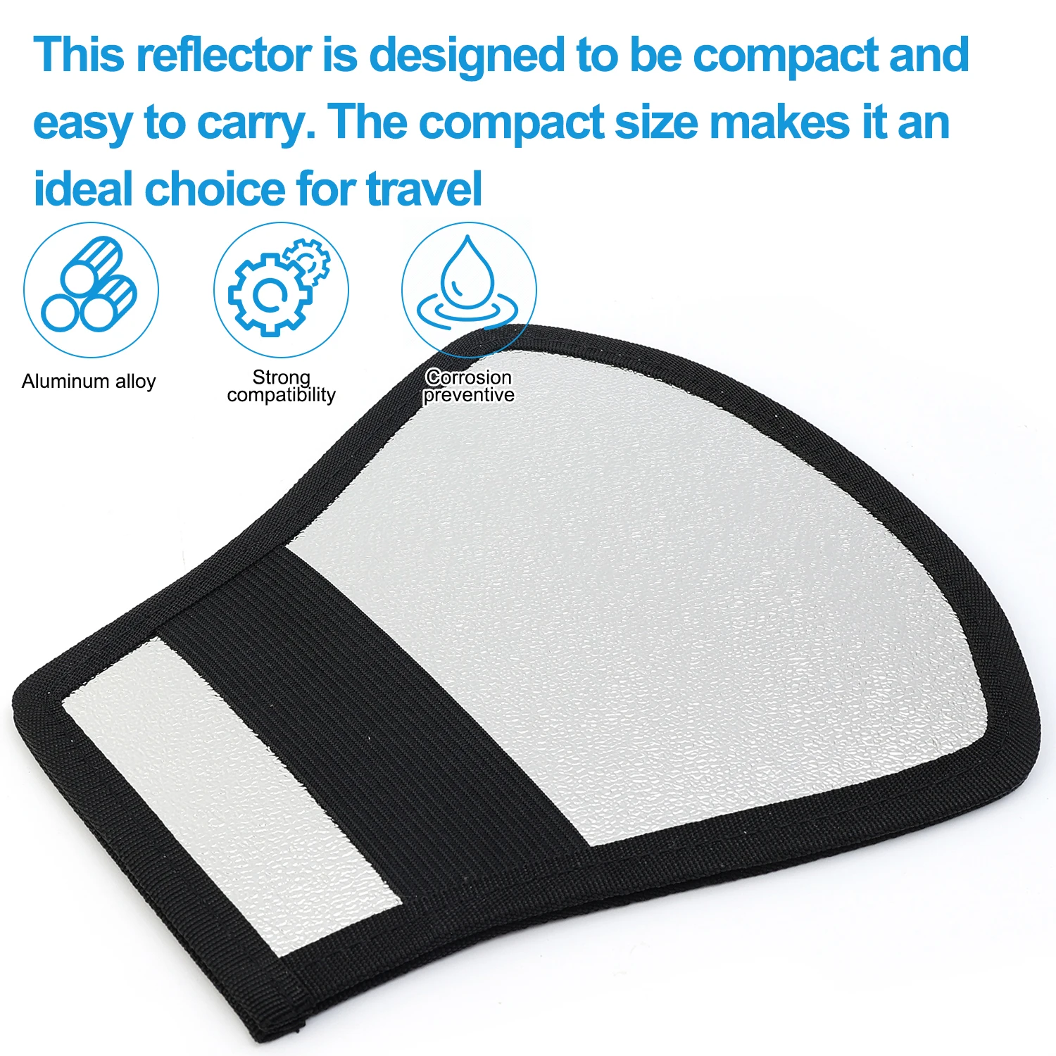 Flash Diffuser Reflector Dubbelzijdig Zilver/Wit Fotografie Licht Reflector voor Canon Nikon Sony Fuji Speedlight Accessorie