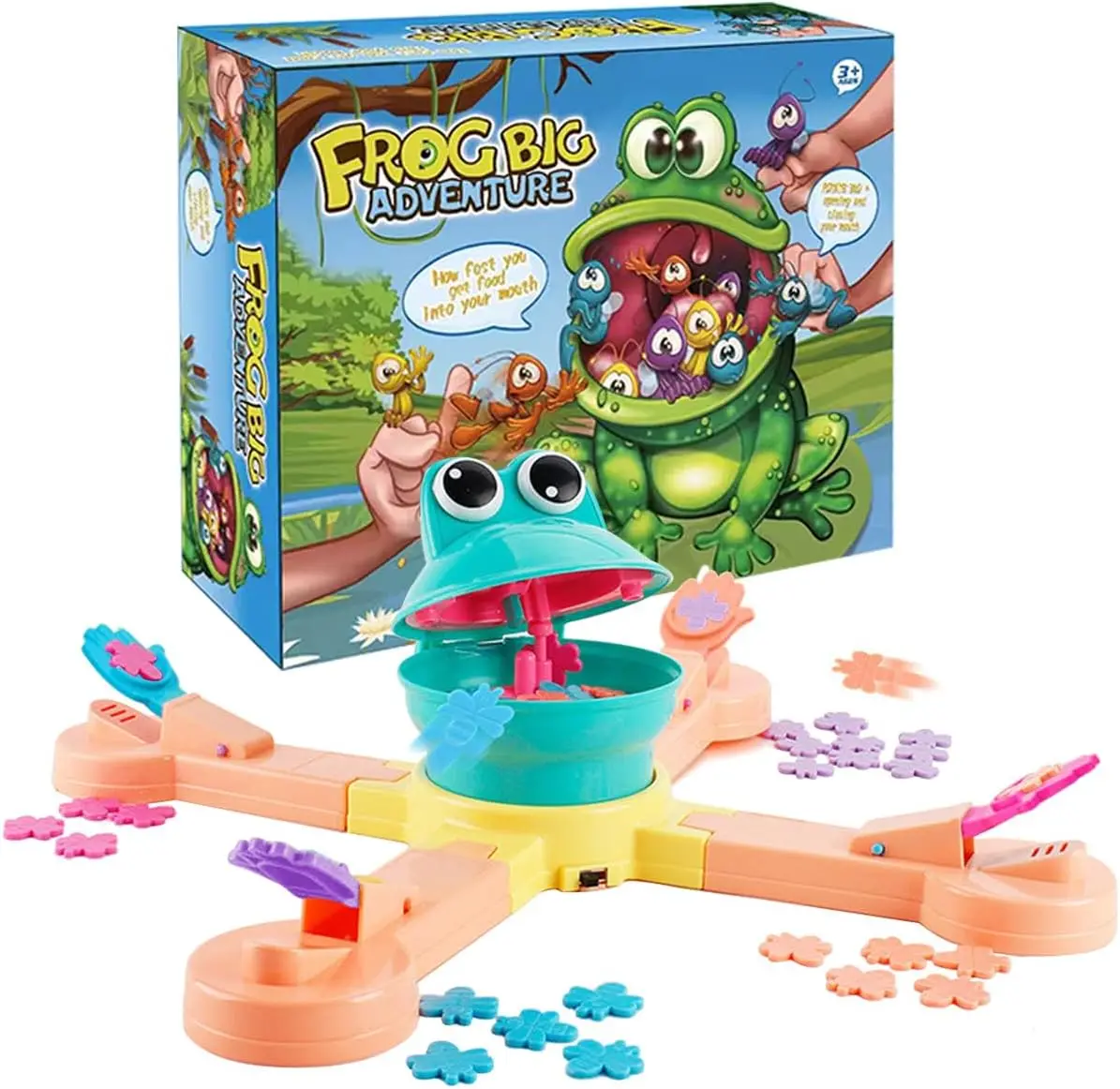 Feeding Frenzy Fun: Electric Frog Feeding Game Multiplayer Action, Speed Challenge for Family & Parties