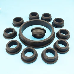 28-90mm Through Hole Silicone Rubber Wiring Grommets Round Blanking O-ring Gasket Computer Desk Cable Grommets Outlet Ring Coil