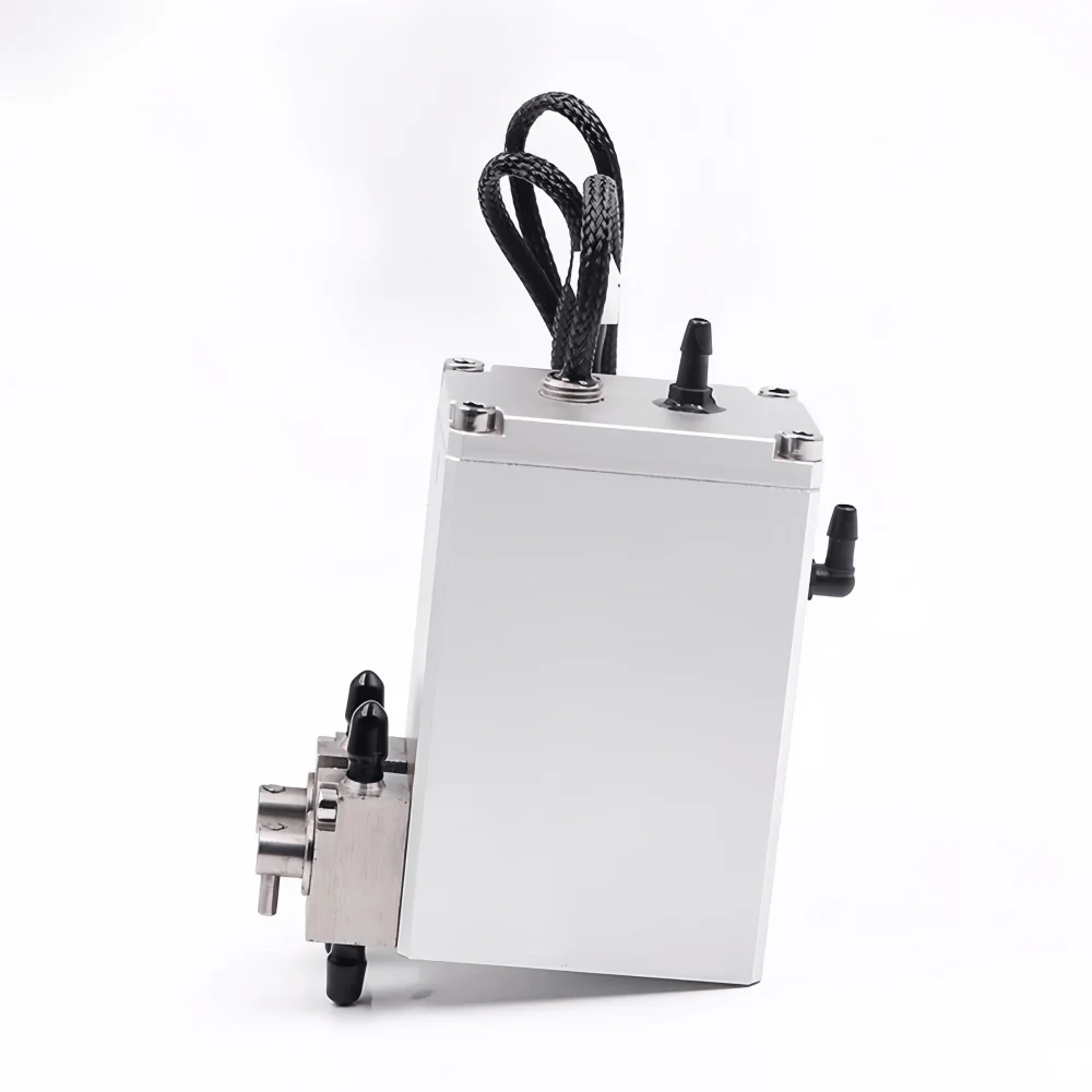 Tanque de tinta secundário de metal de válvula dupla – Garrafa de tinta sub de alumínio para impressoras UV de plano