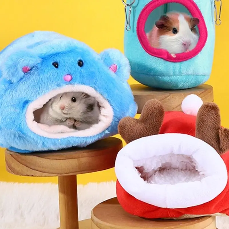 97QD GuineaPig House Hamster Cage Small Animal Nest Hedgehog Nest Hamster Houses and Hideouts ChinchillasRabbit Cage