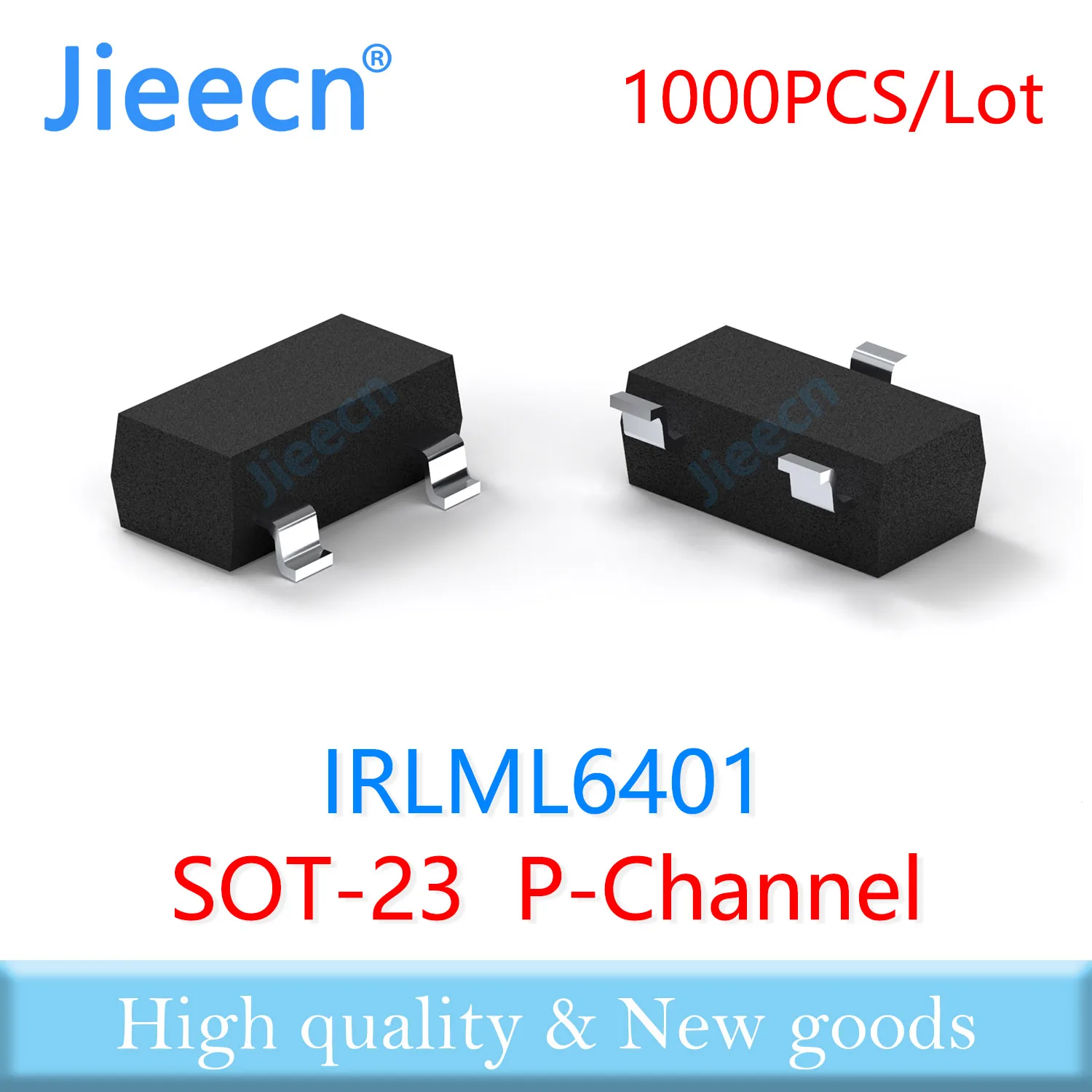 

Jieecn 1000PCS IRLML6401 SOT23 P-Channel 12V Rds 65mR 90mR High quality Made in China IRLML 6401