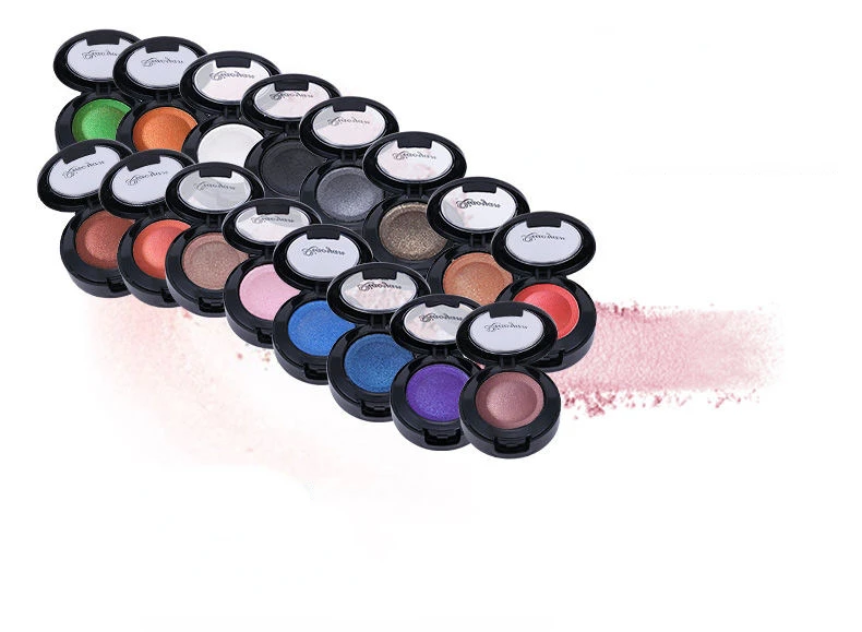 Paleta de sombras de ojos de 16 colores, tonos clásicos de tierra, cosméticos con purpurina prensada, contenedor de sombra de ojos coreano de larga duración