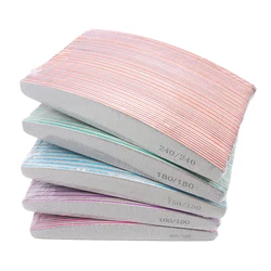 Nail File 80 to 240 Professional Tools Emery for Manicure Lime 240 Sandpaper Gel Polishing Files for Nails Buffers Set Polisher