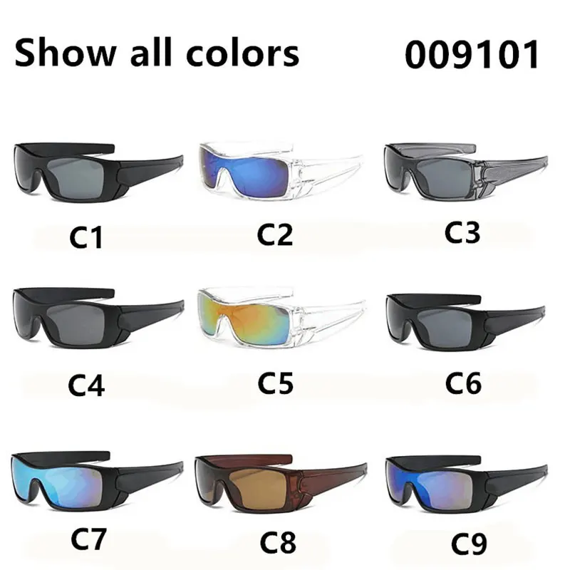 أزياء مربع نظارات شمسية رياضية الرجال النساء الفاخرة العلامة التجارية مصمم نظارات شمسية للذكور القيادة الصيد مستطيل النظارات