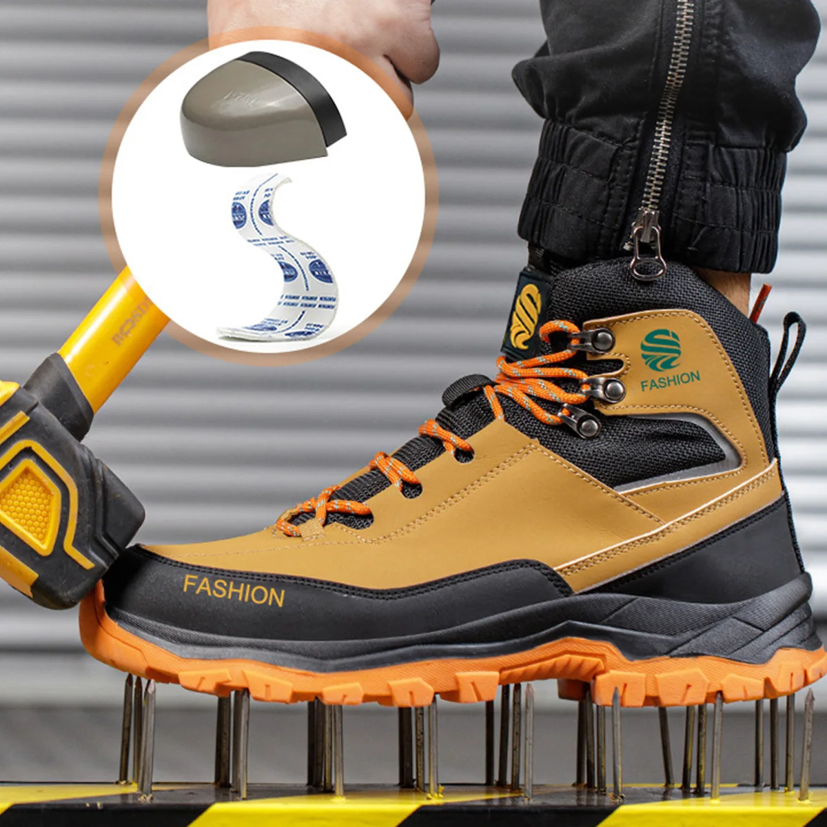 All Season Industrial Safety Shoes for Men Women Steel Toe Sneakers with Impact Resistant Steel Toe Cap Lightweight Comfortable Design for Construction Work Wear Resistant Durable for Daily Labor Full Sizes Perfect Labor Day Gift for Workers