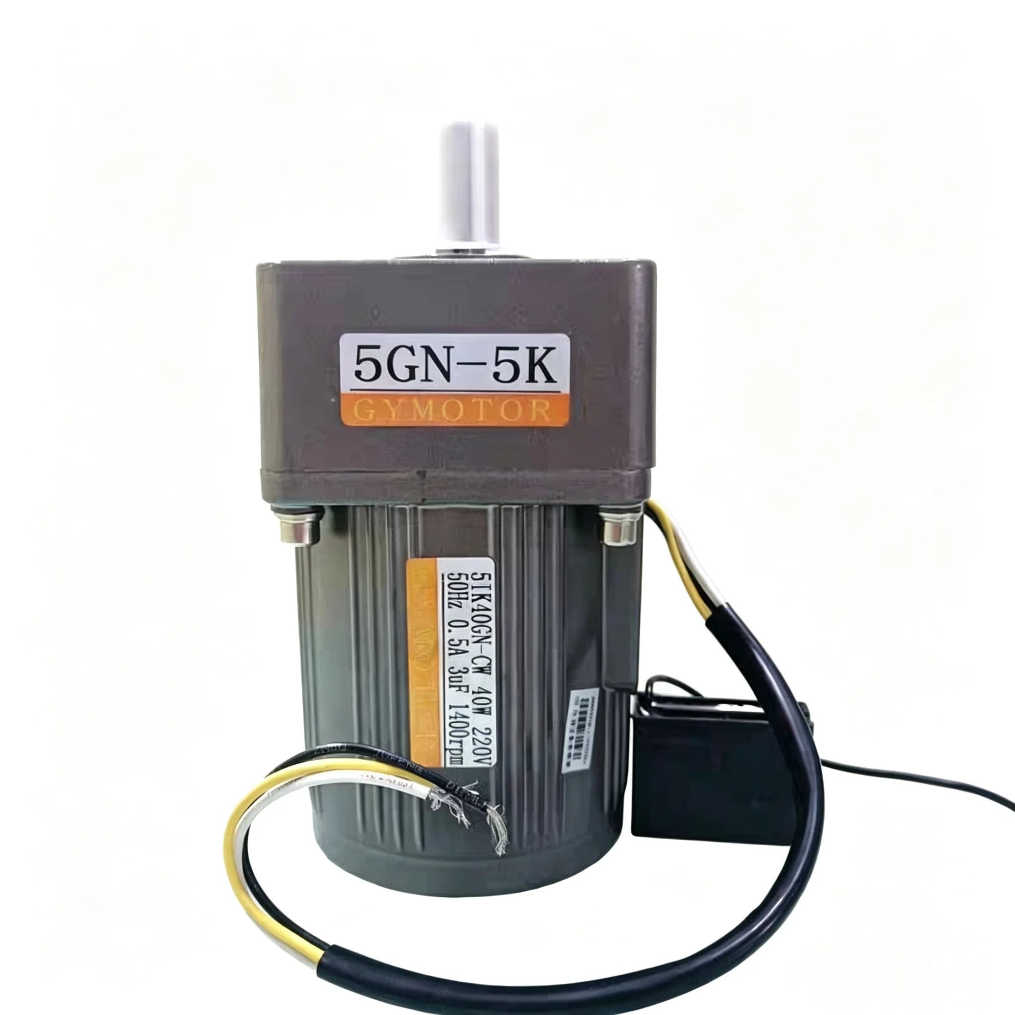 40W AC 220V Single Phase Shaft Diameter 15mm Fixed Speed Gear Motor 5GU Gearbox Constant Speed AC Motor