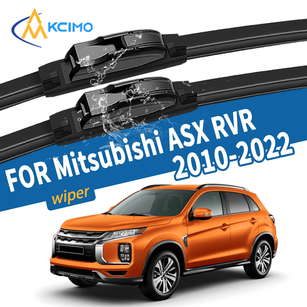 

2Pcs Front Windshield Wiper Blades For Mitsubishi ASX RVR Outlander Sport 2010-2022 All-Weather High Quality Silicone Wiper