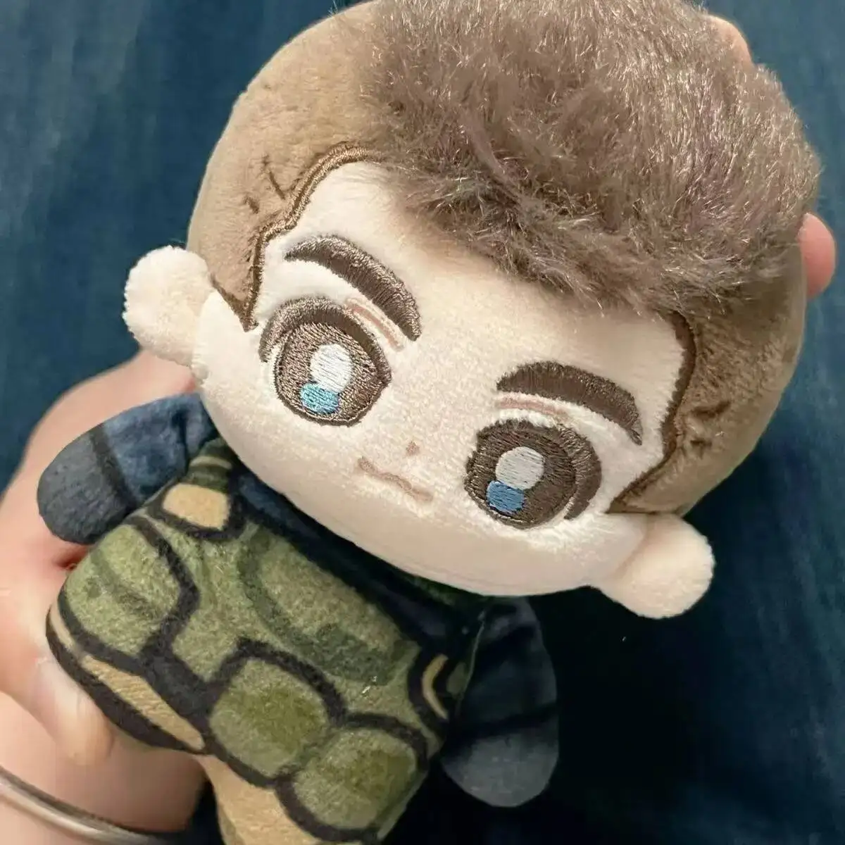 10CM 게임 콜 오브 듀티 키건 코스프레 플러시 인형 존 코튼 인형 귀여운 플러시 펜던트 키체인 백팩 장식 크리스마스 선물